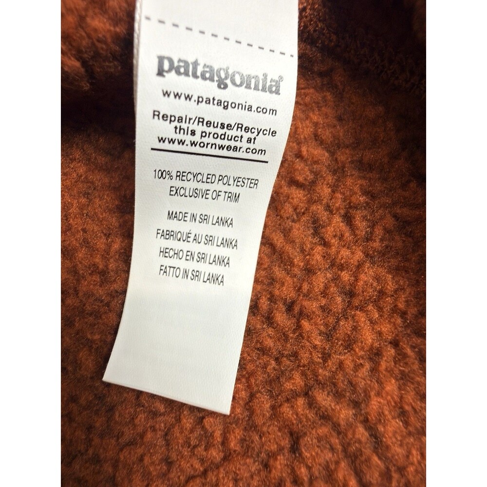 Patagonia Better Sweater Size XXL 1/4 Zip Burnished Red Pullover Youth Pocket - Picture 13 of 13